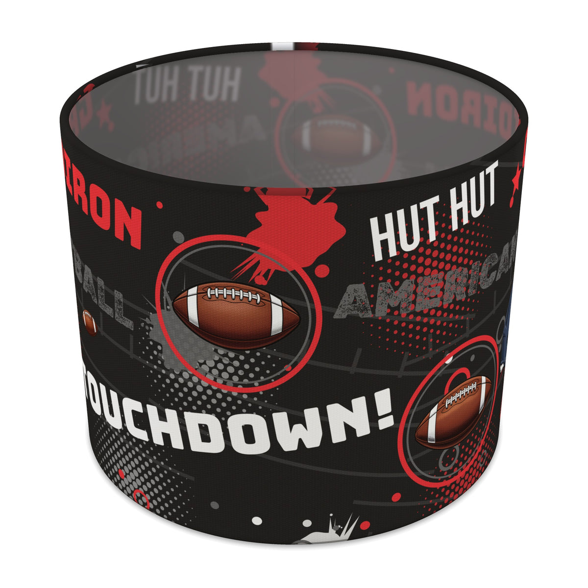 Black Touchdown lampshade - 25cm x 20cm Table
