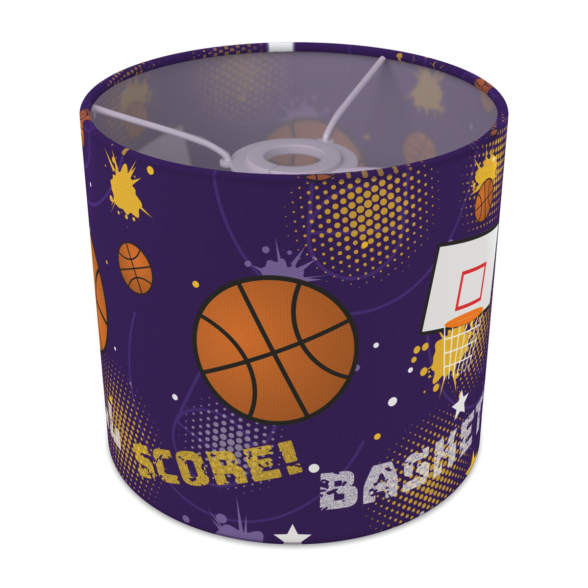 Purple Slam Dunk lampshade - 20cm x 18.5cm Ceiling - main photo