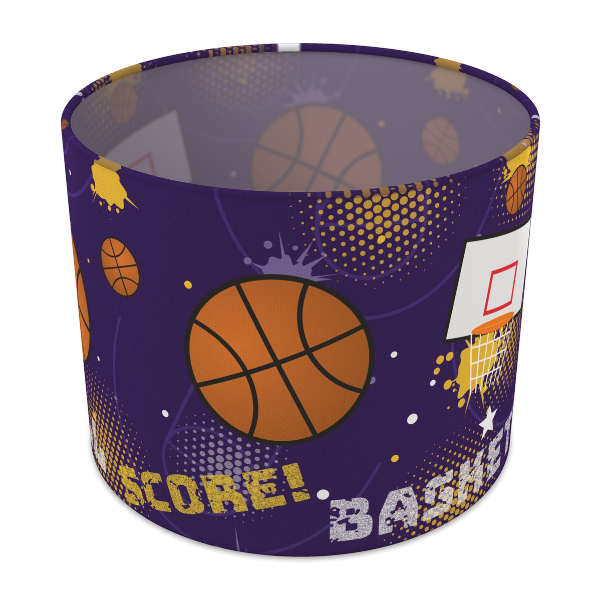Purple Slam Dunk lampshade - 25cm x 20cm Table