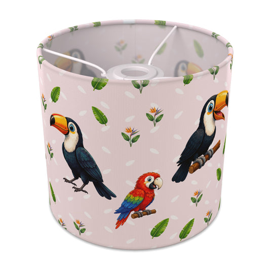 Blush Bird Friends lampshade - 20cm x 18.5cm Ceiling - main photo