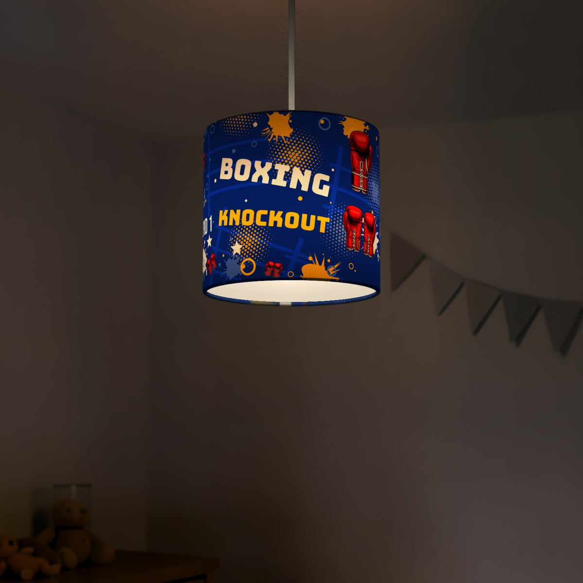 Royal Knockout Boxing lampshade - 20cm x 18.5cm Ceiling - photo 5