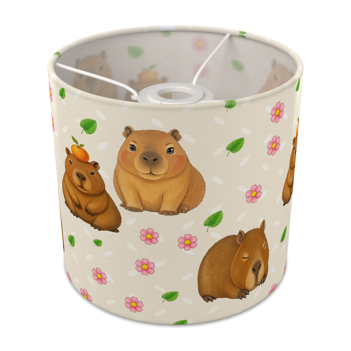 Cream Capybara Chill lampshade - 20cm x 18.5cm Ceiling - main photo
