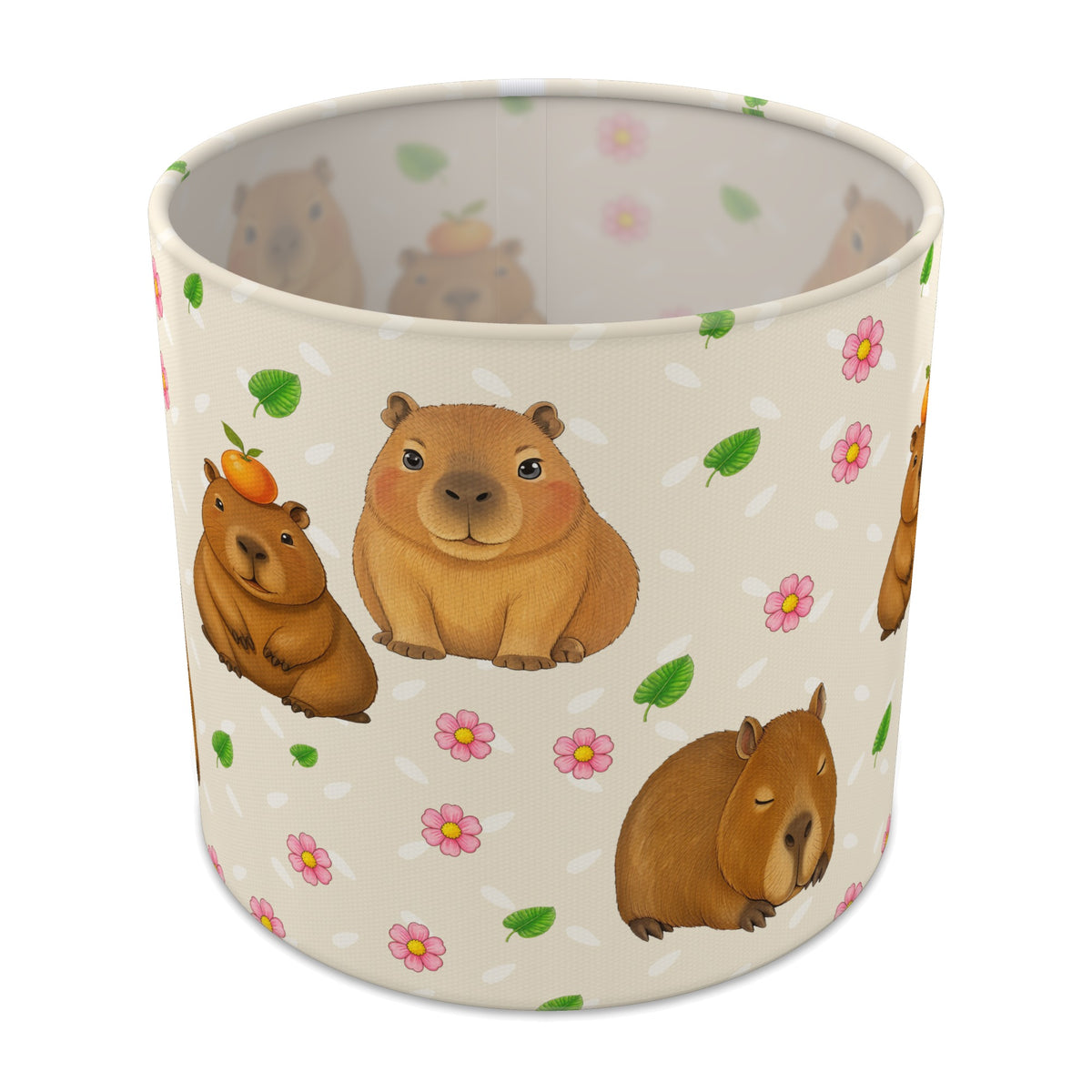 Cream Capybara Chill lampshade - 20cm x 18.5cm Table