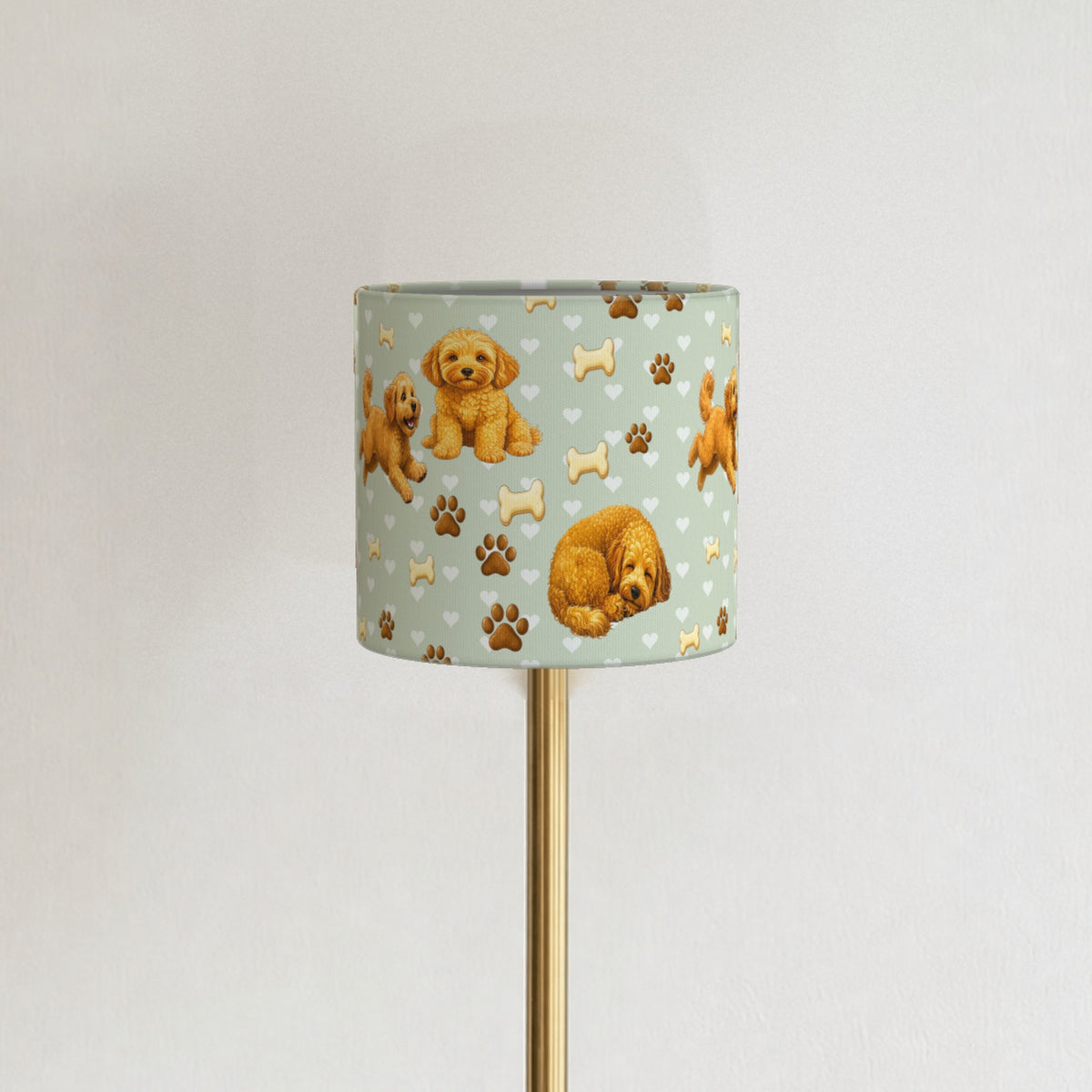 Sage Cockapoo Love lampshade - 20cm x 18.5cm Ceiling - photo 3