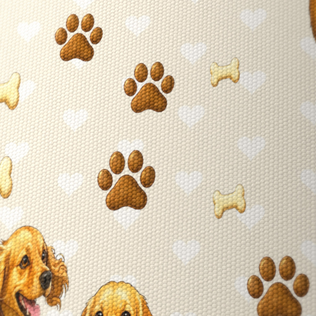 Cream Cocker Spaniel Love lampshade - 20cm x 18.5cm Ceiling - photo 6