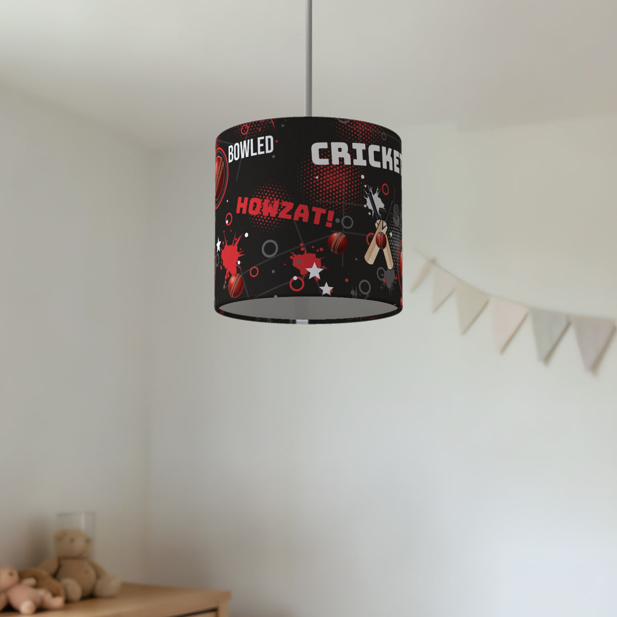 Black Cricket Crazy lampshade - 20cm x 18.5cm Ceiling - photo 2