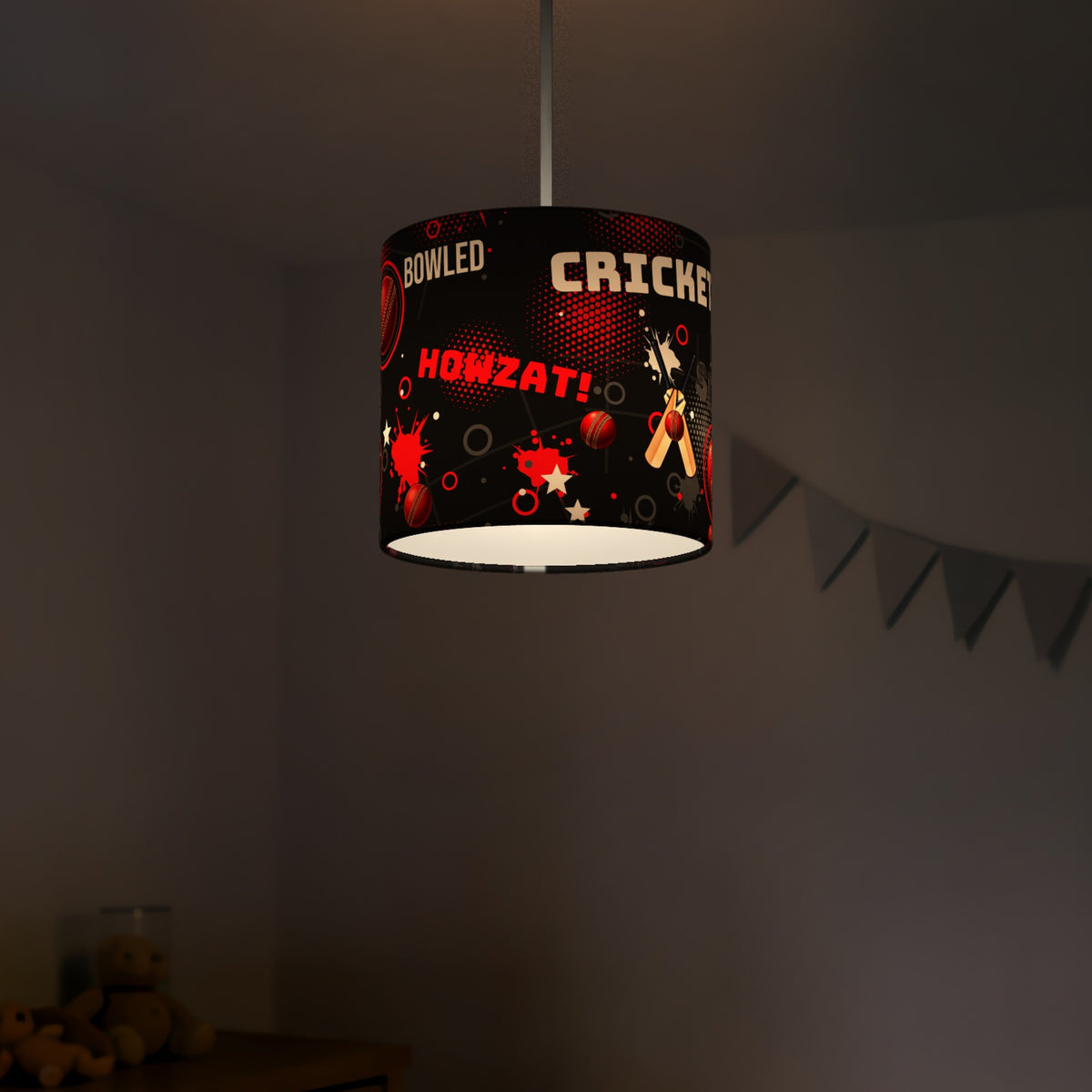 Black Cricket Crazy lampshade - 20cm x 18.5cm Ceiling - photo 5