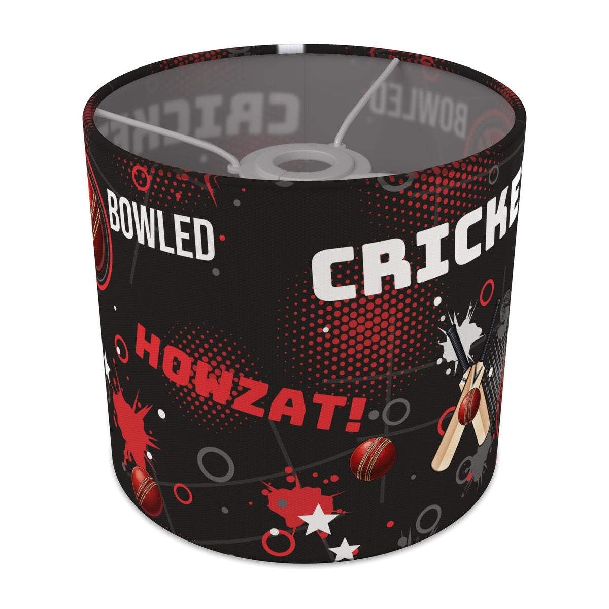 Black Cricket Crazy lampshade - 20cm x 18.5cm Ceiling - main photo