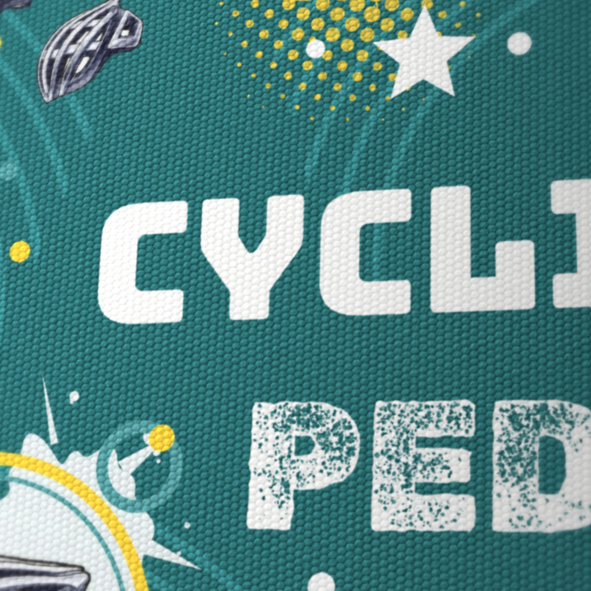 Teal Pedal Power lampshade - 20cm x 18.5cm Ceiling - photo 6