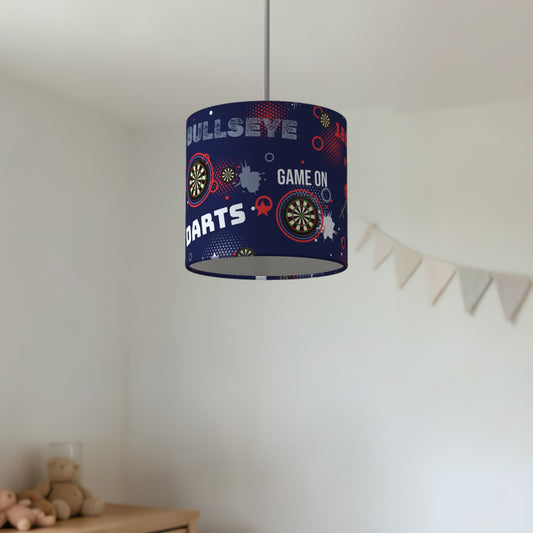 Navy Darts Night lampshade - 20cm x 18.5cm Ceiling - photo 2