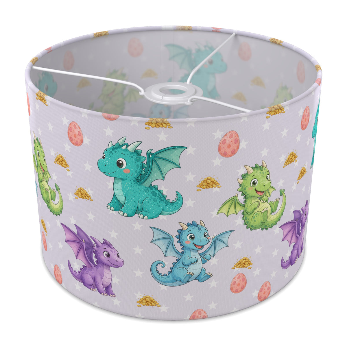 Lilac Dragons lampshade - 30cm x 21cm Ceiling
