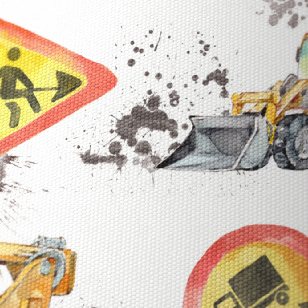Colorful Construction Vehicles lampshade