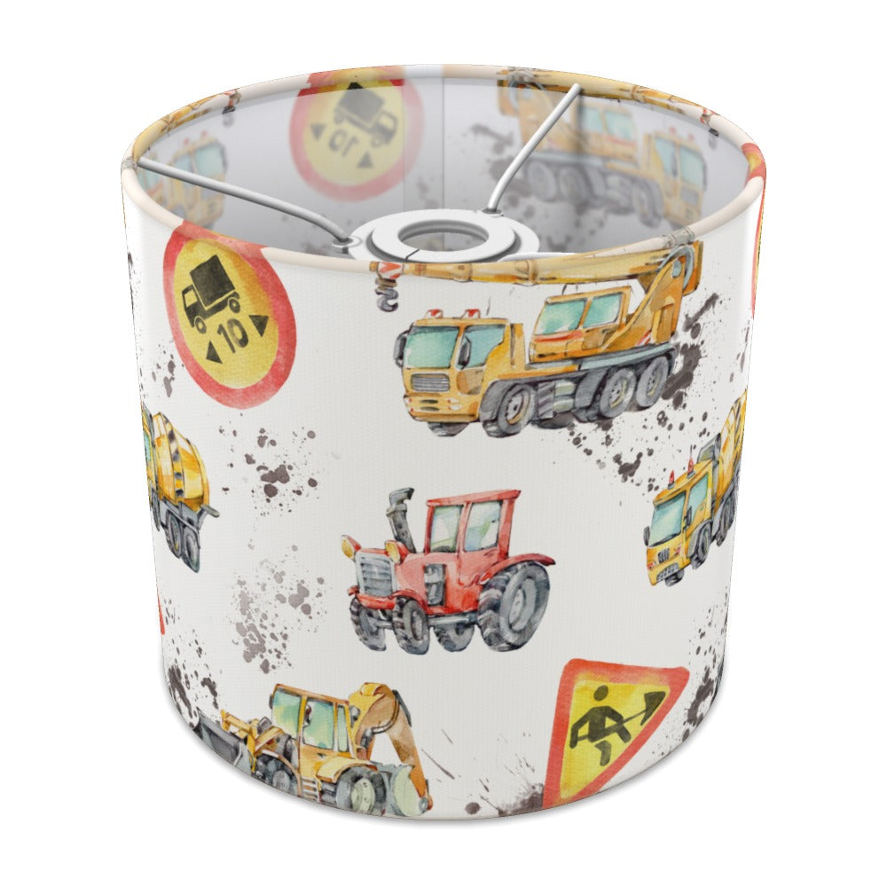 Colorful Construction Vehicles lampshade - 20cm Ceiling