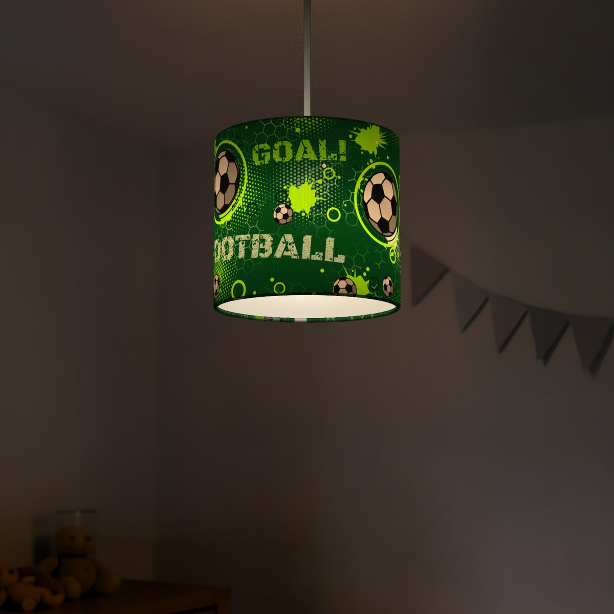 Pitch Football Crazy lampshade - 20cm x 18.5cm Ceiling - photo 5
