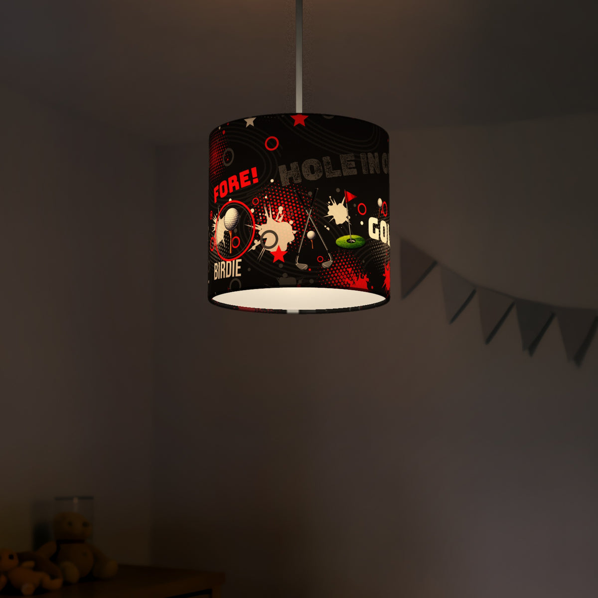 Black Golf Pro lampshade - 20cm x 18.5cm Ceiling - photo 5