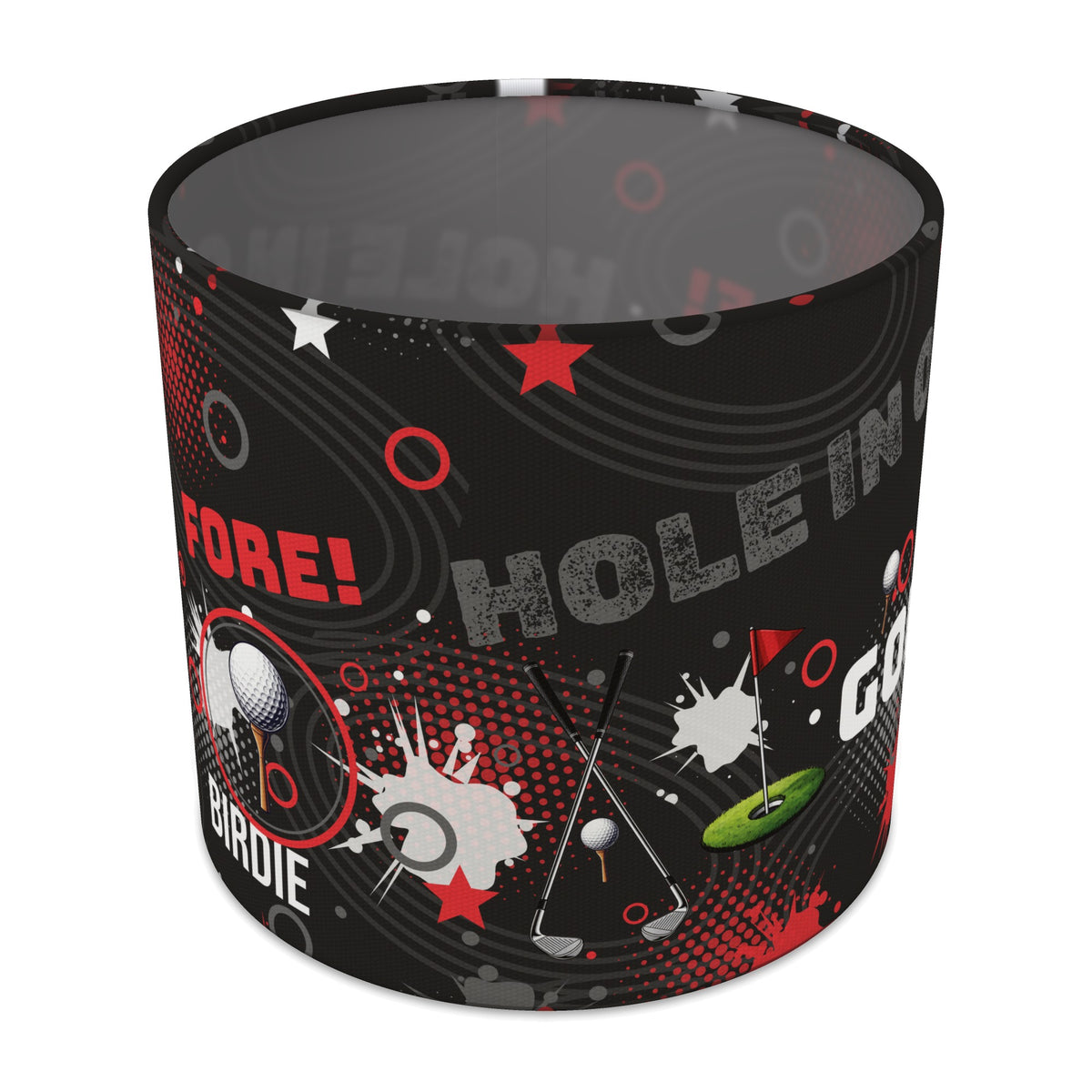 Black Golf Pro lampshade - 20cm x 18.5cm Table