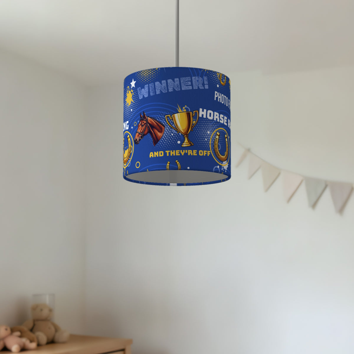 Royal And They're Off lampshade - 20cm x 18.5cm Ceiling - photo 2