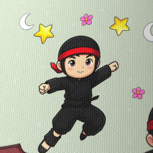 Sage Little Ninjas lampshade - 20cm x 18.5cm Ceiling - photo 6
