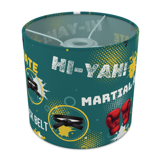 Teal Karate Kid lampshade - 20cm x 18.5cm Ceiling - main photo