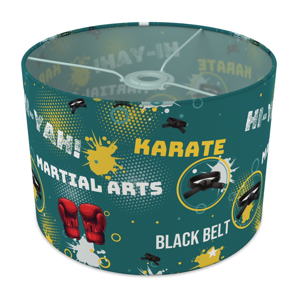 Teal Karate Kid lampshade - 30cm x 21cm Ceiling