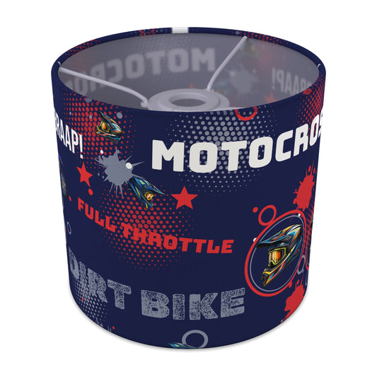 Navy Blue Full Throttle lampshade - 20cm x 18.5cm Ceiling - main photo