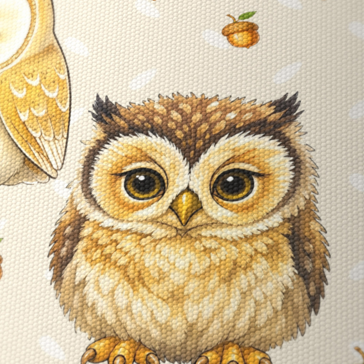 Cream Night Owls lampshade - 20cm x 18.5cm Ceiling - photo 6