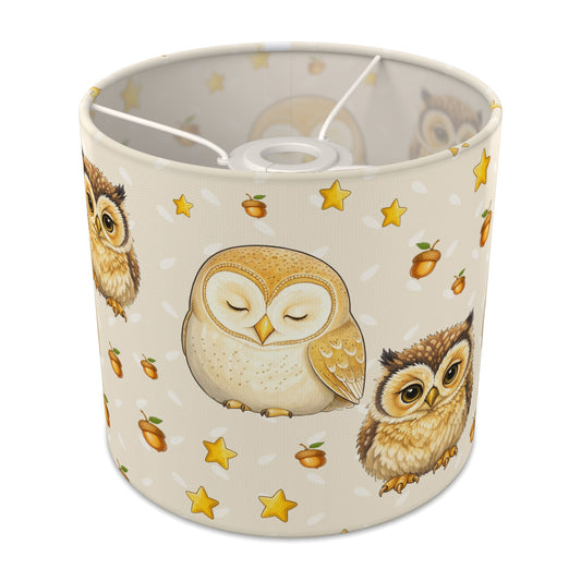 Cream Night Owls lampshade - 20cm x 18.5cm Ceiling - main photo
