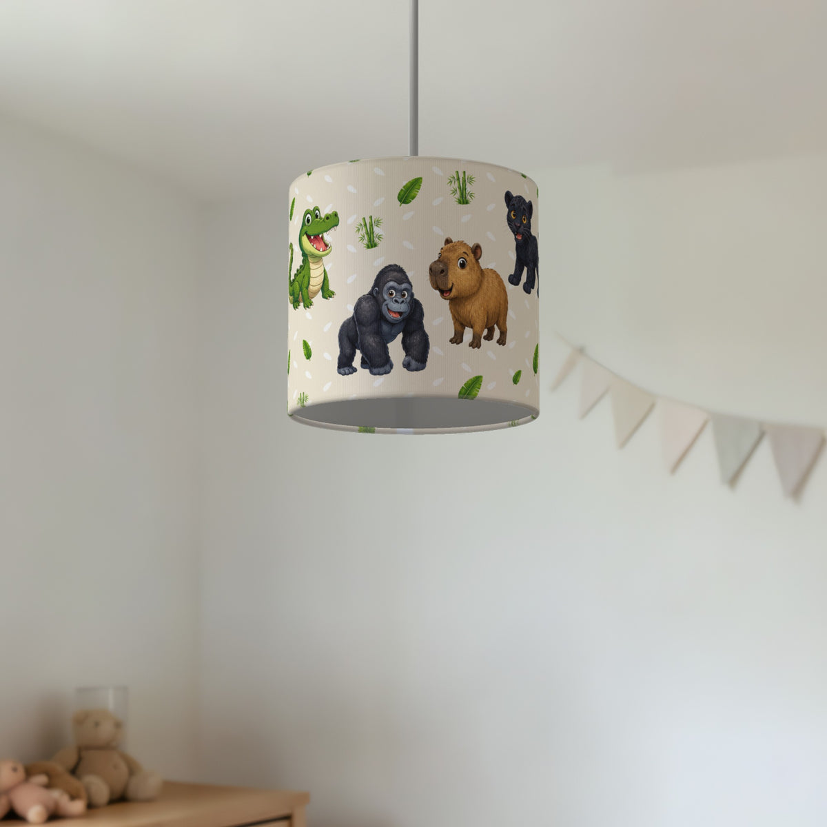 Sand Safari Friends lampshade - 20cm x 18.5cm Ceiling - photo 2