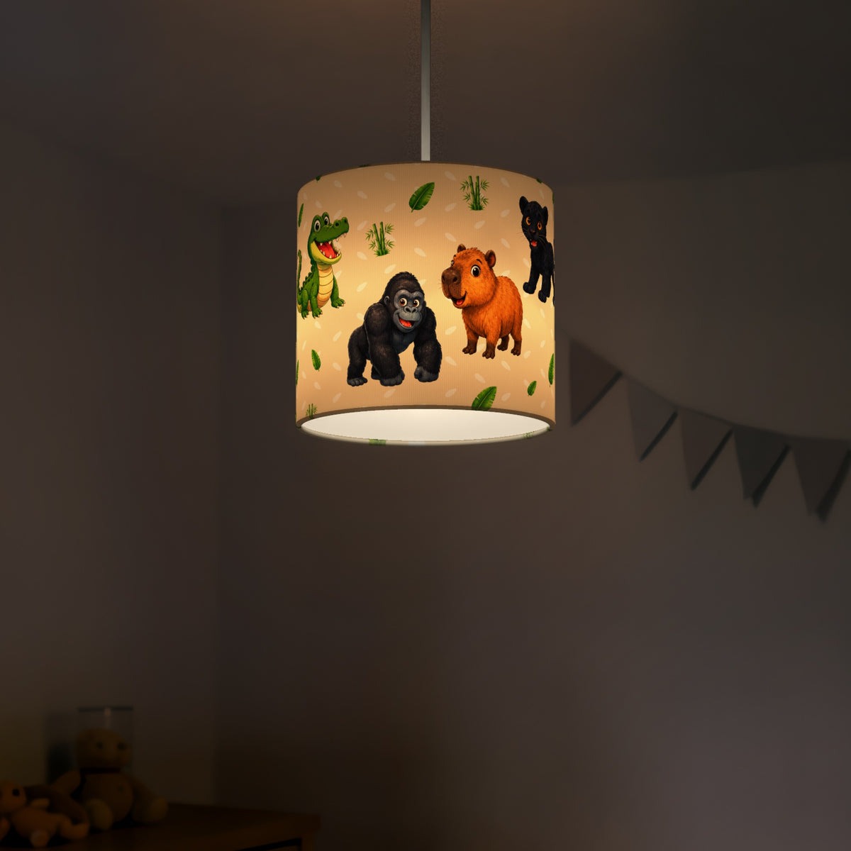 Sand Safari Friends lampshade - 20cm x 18.5cm Ceiling - photo 5