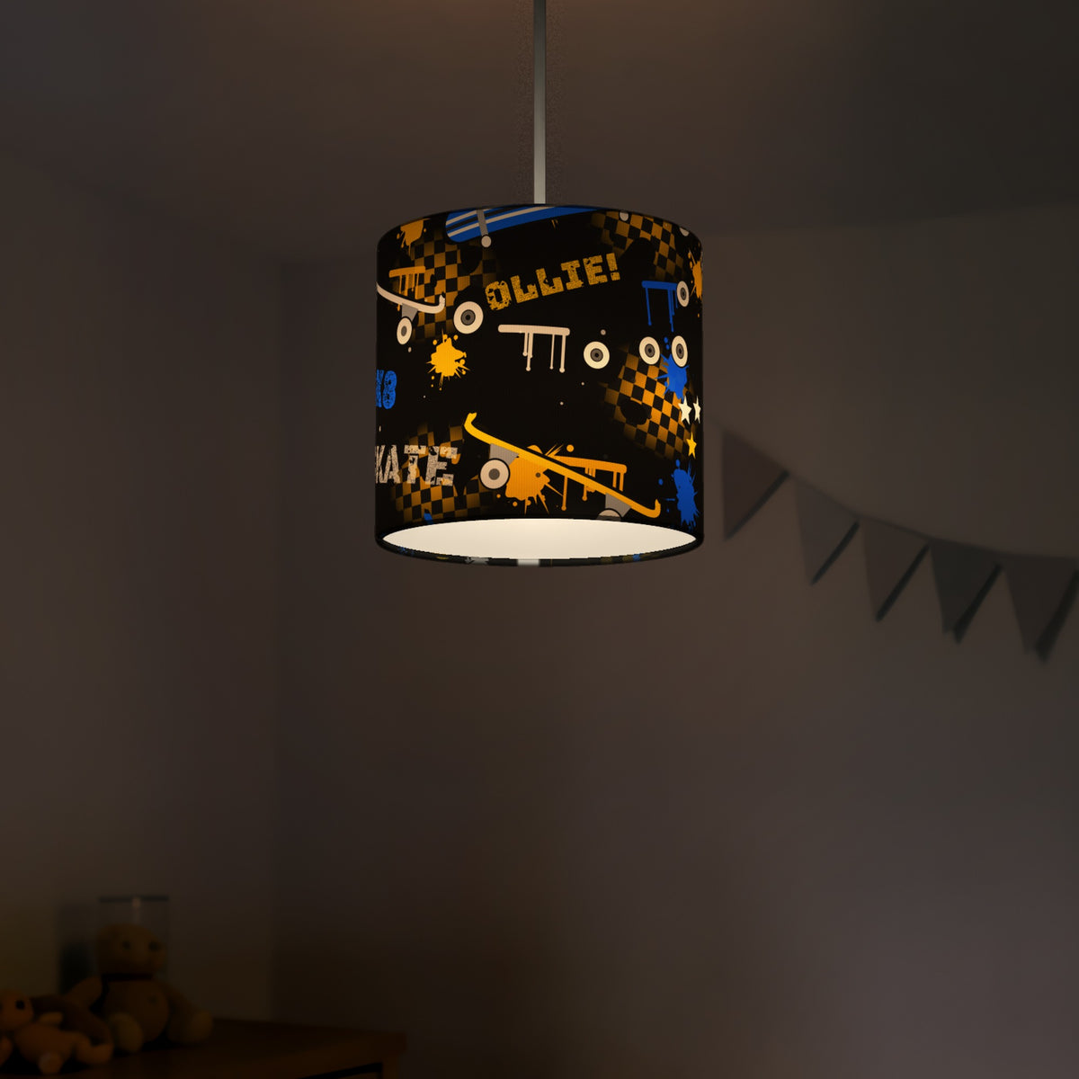 Black Skate Park lampshade - 20cm x 18.5cm Ceiling - photo 5