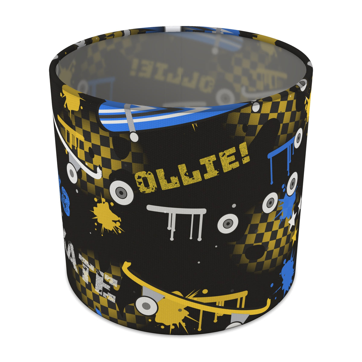 Black Skate Park lampshade - 20cm x 18.5cm Table