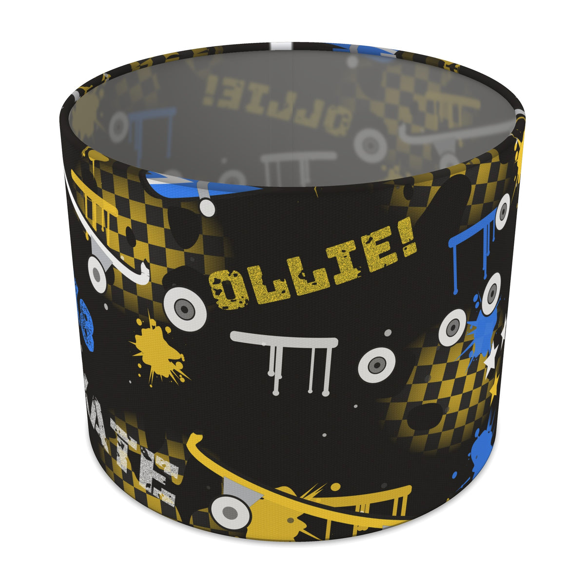 Black Skate Park lampshade - 25cm x 20cm Table