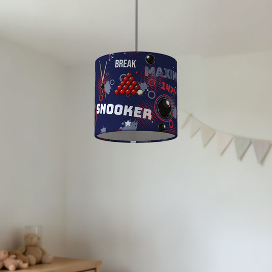 Navy Snooker Break lampshade - 20cm x 18.5cm Ceiling - photo 2