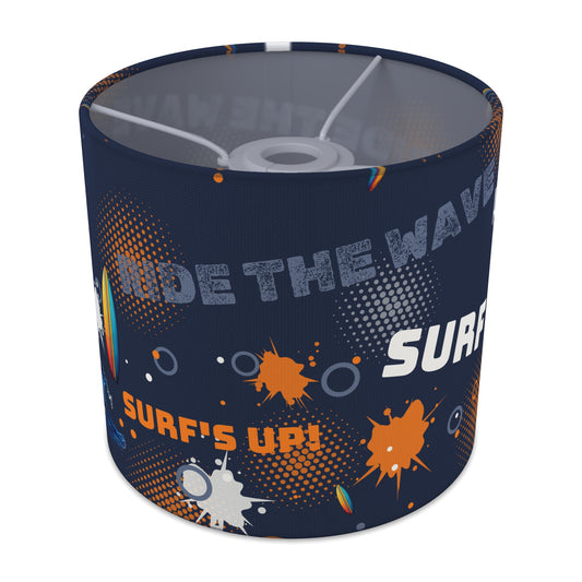 Navy Surf's Up lampshade - 20cm x 18.5cm Ceiling - main photo