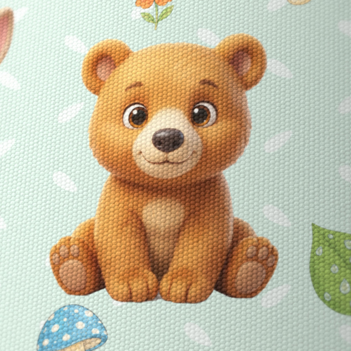 Mint Baby Woodland Friends lampshade - 20cm x 18.5cm Ceiling - photo 6