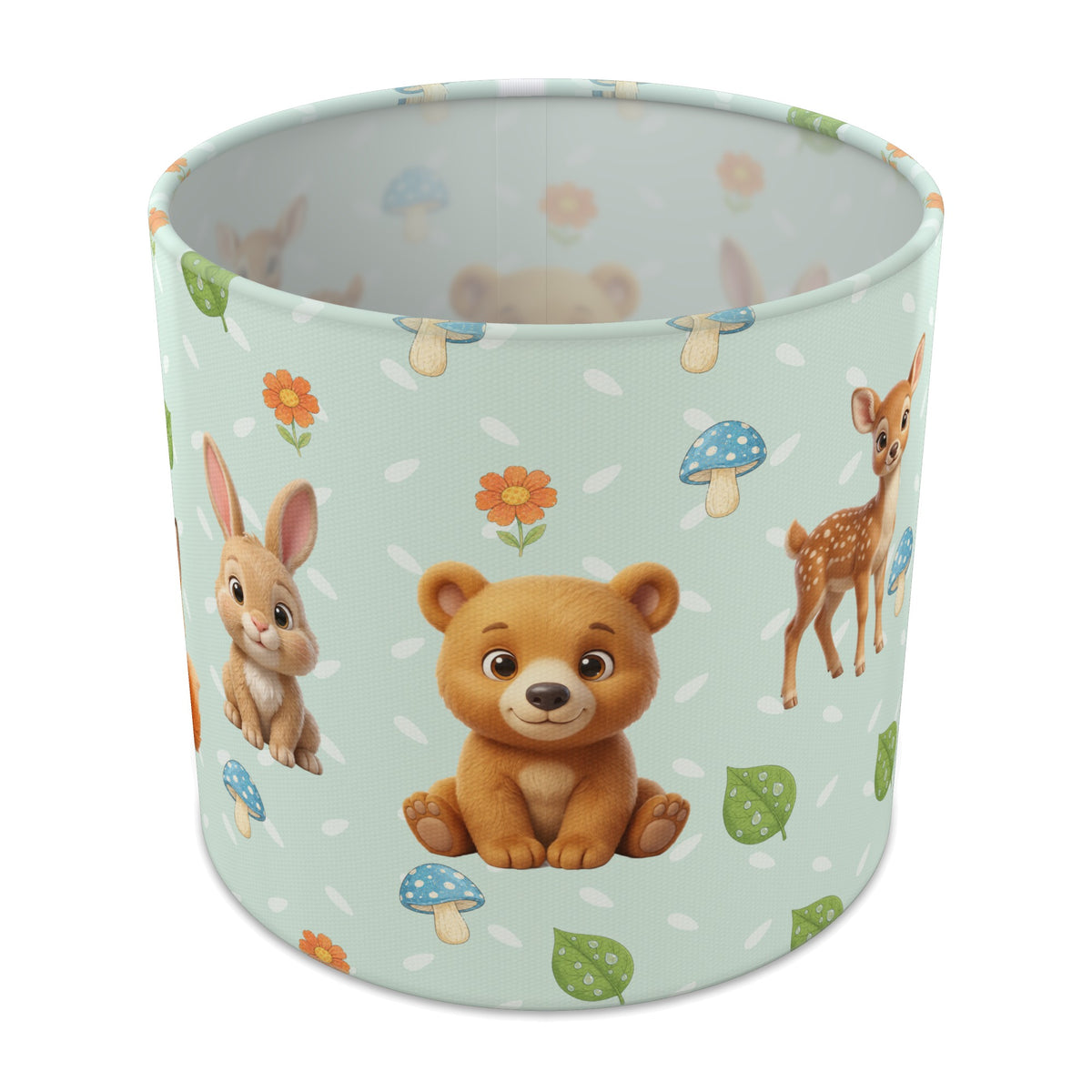 Mint Baby Woodland Friends lampshade - 20cm x 18.5cm Table