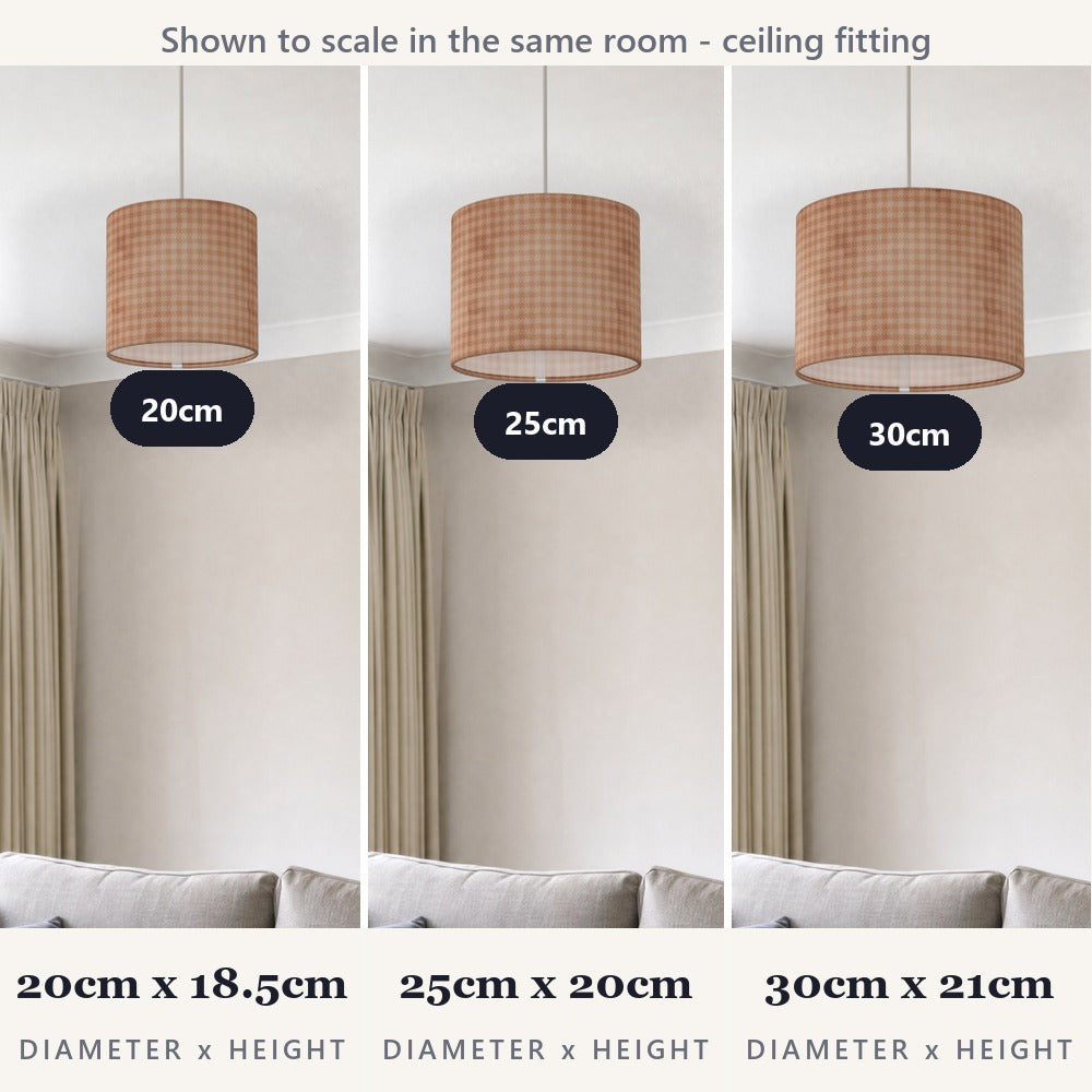 Warm Houndstooth Pattern lampshade