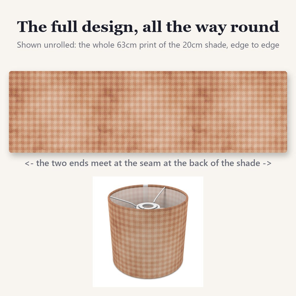 Warm Houndstooth Pattern lampshade