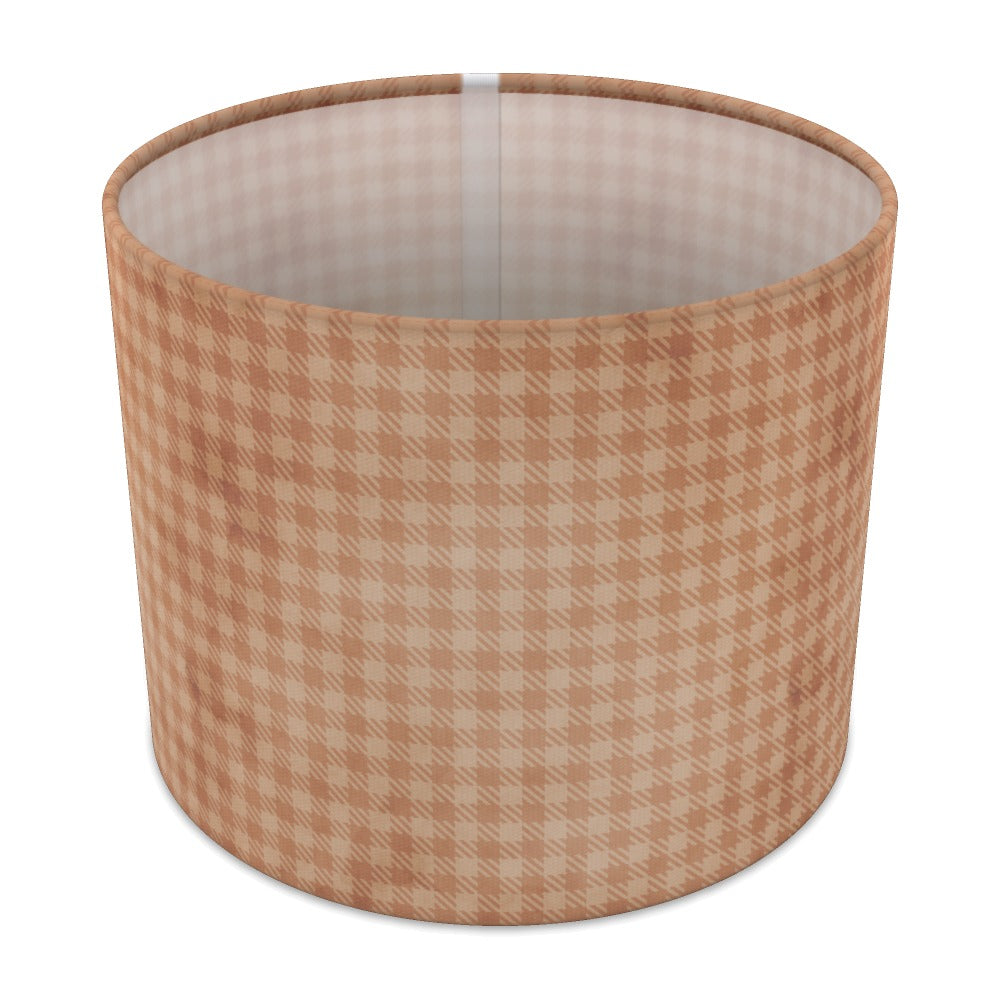 Warm Houndstooth Pattern lampshade - 25cm Table