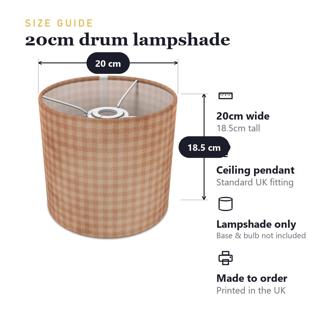Warm Houndstooth Pattern lampshade