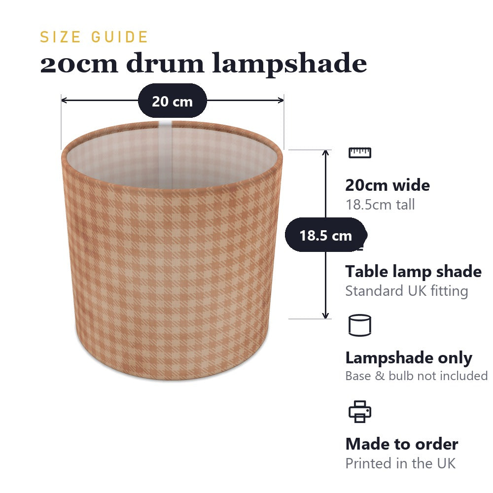 Warm Houndstooth Pattern lampshade