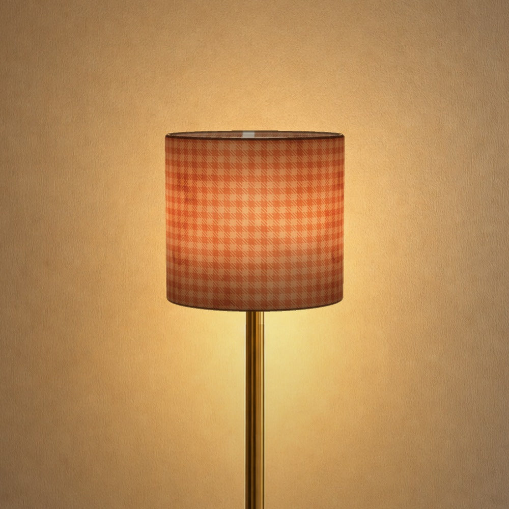 Warm Houndstooth Pattern lampshade