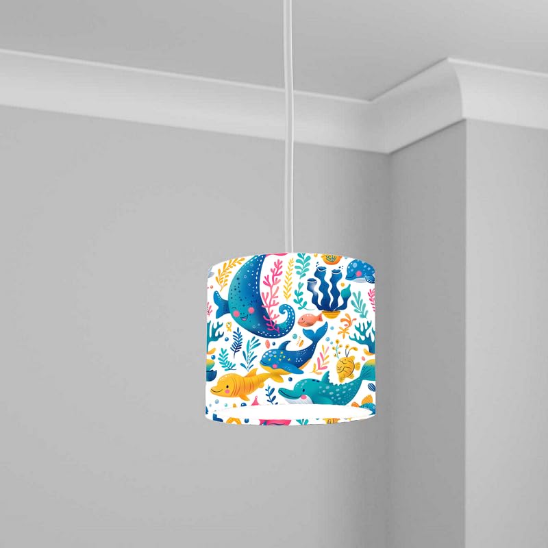 Aquatic Lampshade Kids Bedroom LightShade ver59 20CM X 18.5CM