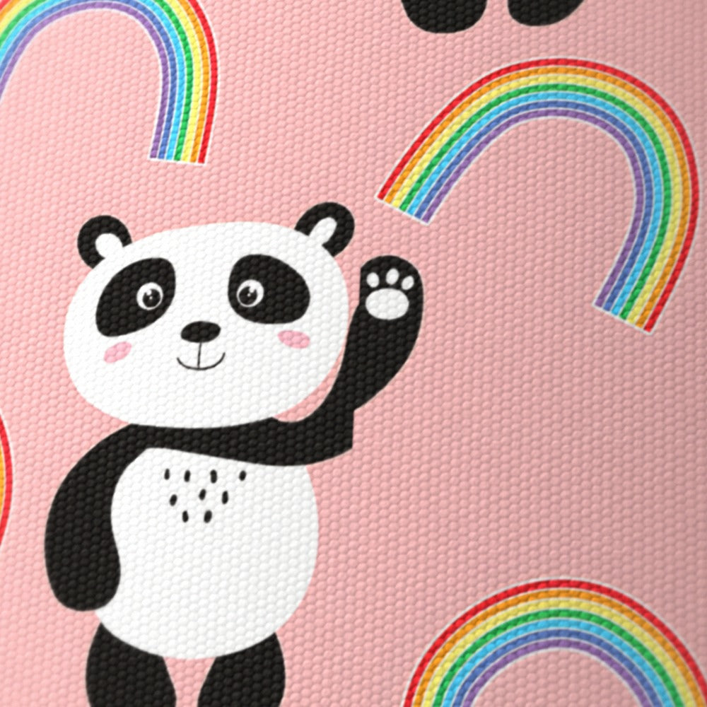 Pink Panda and Rainbow lampshade