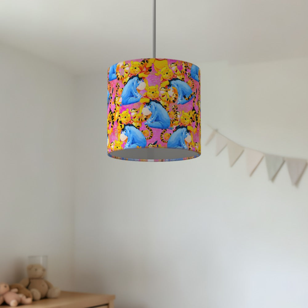 Colorful Animal Friends lampshade