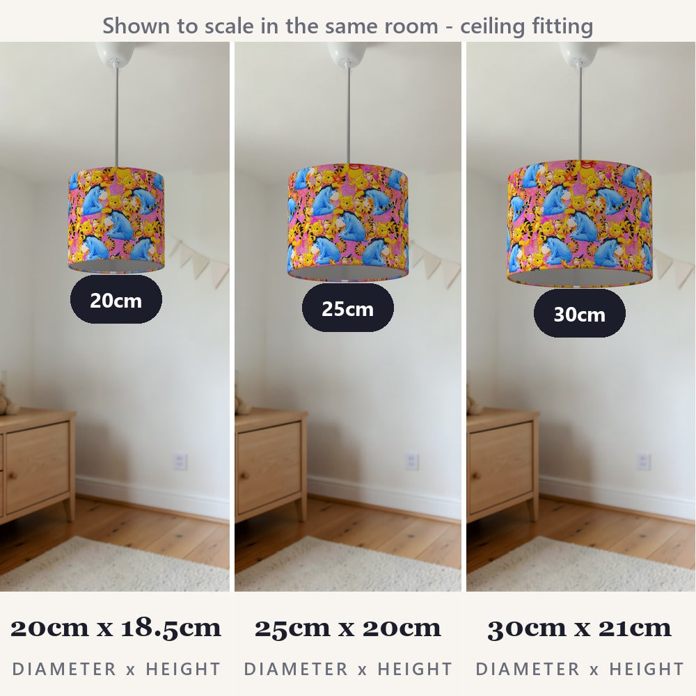 Colorful Animal Friends lampshade