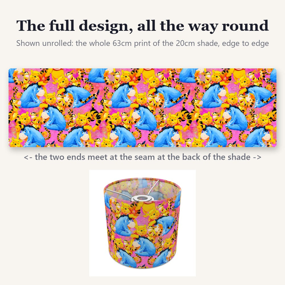 Colorful Animal Friends lampshade