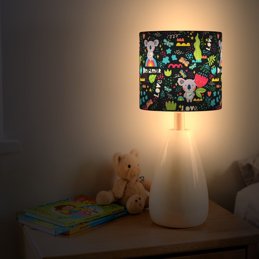 Colorful Koala Jungle Pattern lampshade