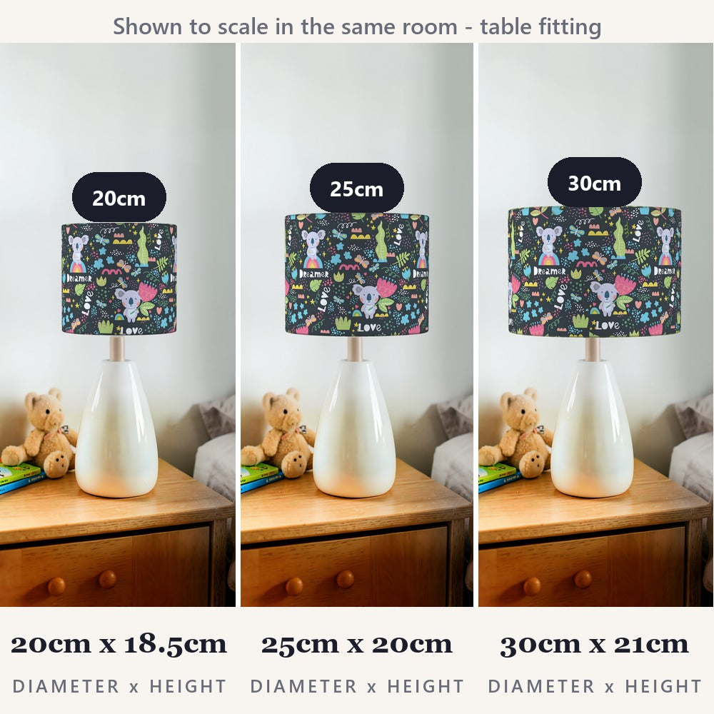 Colorful Koala Jungle Pattern lampshade