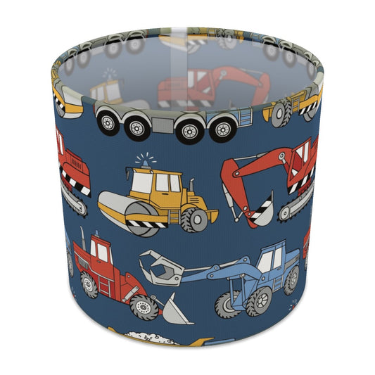 Colorful Construction Vehicle lampshade - 20cm Table